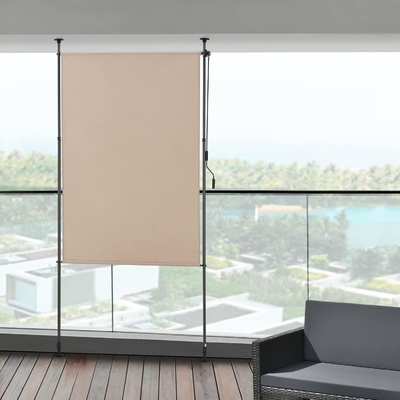 粉末で覆われた 200x270cm 垂直 オーヤング バランコニーガーデン用 防水灰色布