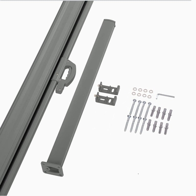 高さ 160cm 引き下げられるパティオスクリーン グレーフレーム 63x118インチ ガーデン用プライバシースクリーン